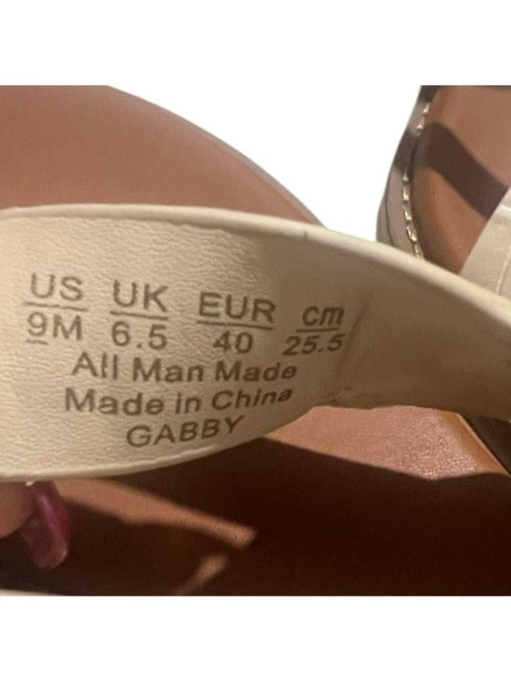Franco Sarto Gabby Cream Open Round Toe Slingback Flat Sandals Size 9 New - Picture 9 of 10